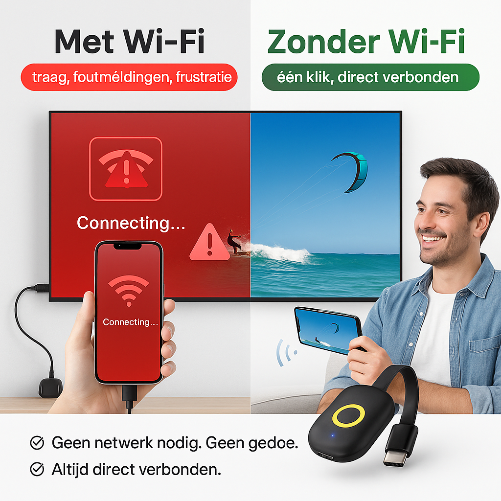 ScreenBeam – Zet je telefoon direct op het grote scherm